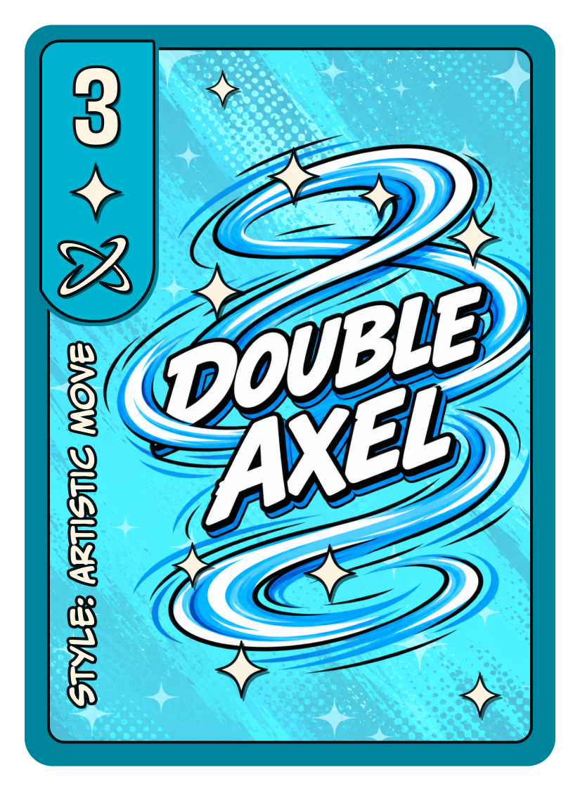 Double Axel — Artistic move card