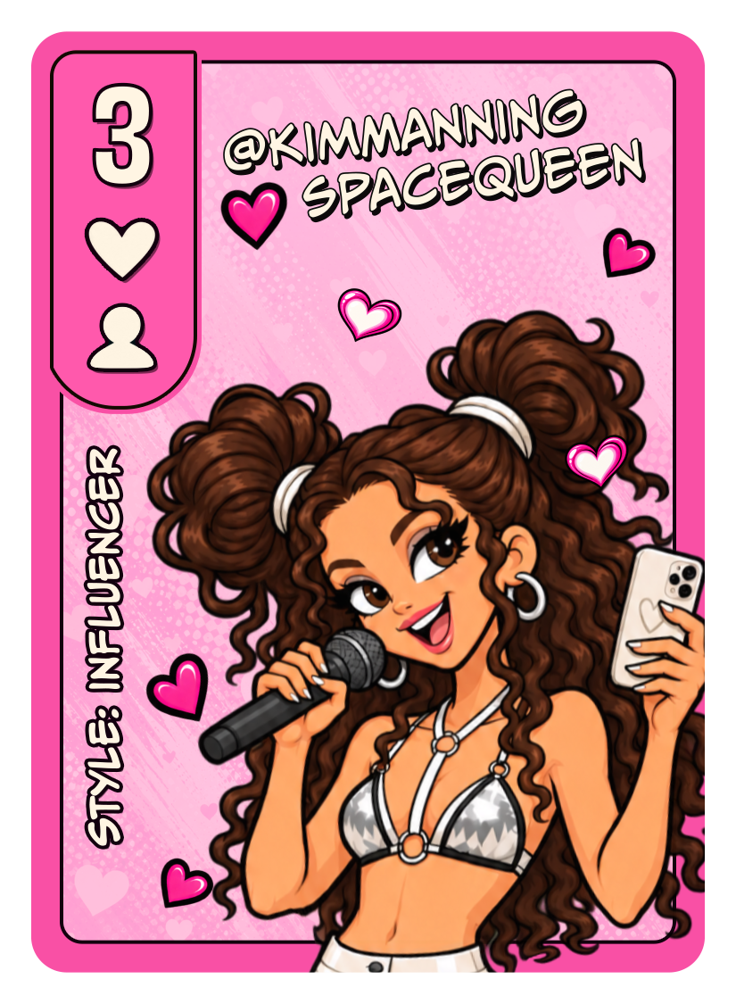 @KIMMANNING SPACEQUEEN — Influencer card